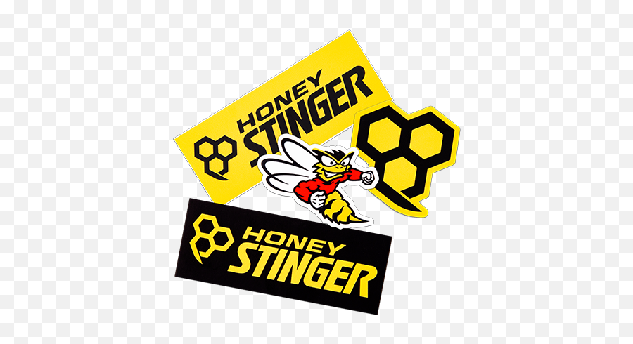 Honey Stinger Sticker 4 Pack - Honey Stinger Waffles Logo Png,Honey Logo