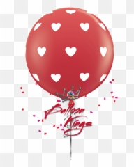 36in Latex Hearts - Balloon With png
