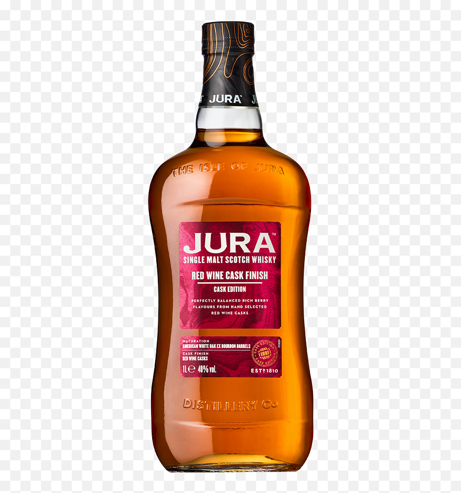 Jura Red Wine Cask Finish Edition Whisky - Jura Solution Png,Wine Transparent