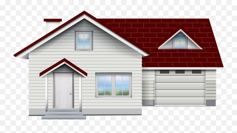 Clipart Clouds House Transparent Free - Transparent House Png,House Clipart Transparent