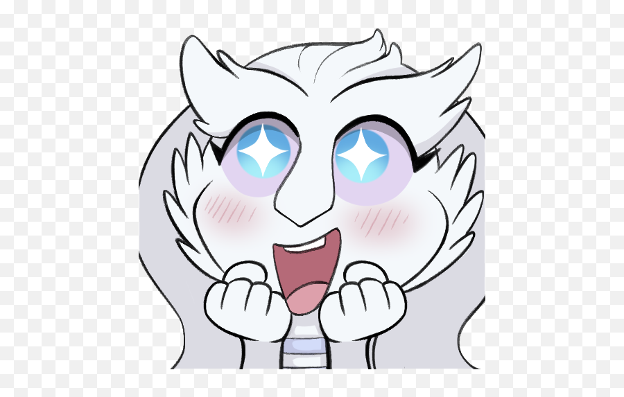 Emoji 1 Excited Rebecca By 123kondibar - Fur Affinity Cartoon Png,Excited Emoji Png