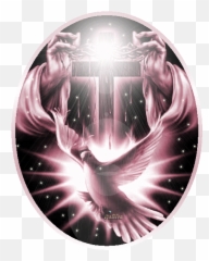 Trinity - Jesus Cross With Black Background png
