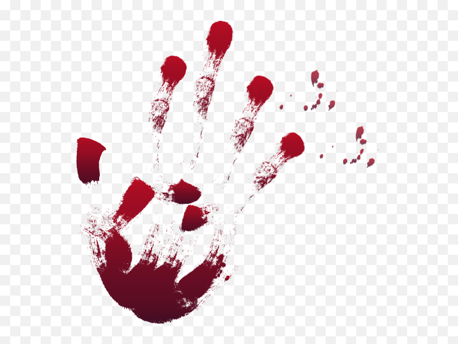 Halloween Hand Blood Marks Vector - Blood Hand Marks Png,Blood Hand Png