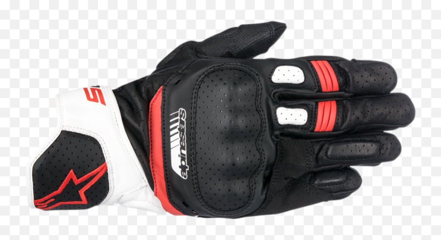 Sp 5 Gloves Black White Red By Alpinestars Leather King U0026 Kingspowersports Png Icon Twenty - niner Gloves