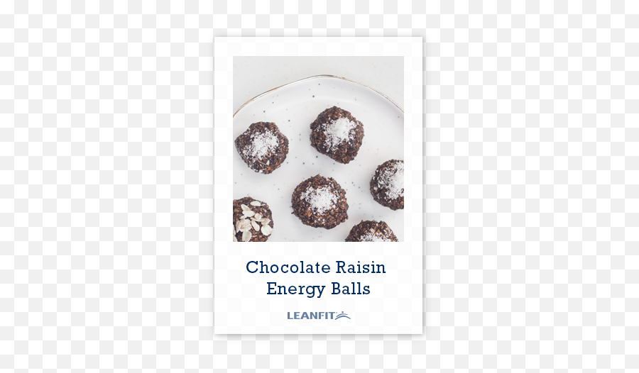Chocolate Raisin Energy Balls - Leanfit Protein Rum Ball Png,Energy Ball Png