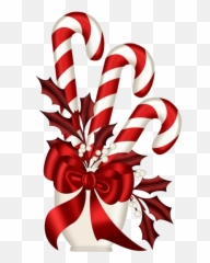 Candy Cane Free Christmas Clipart - Png