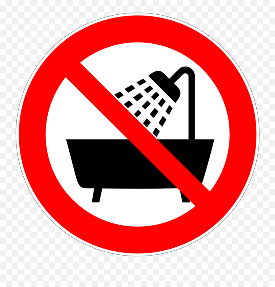 Public Domain Clip Art Image Deutsch Verbot Dieses Gerät - No Shower Png,Prohibition Icon