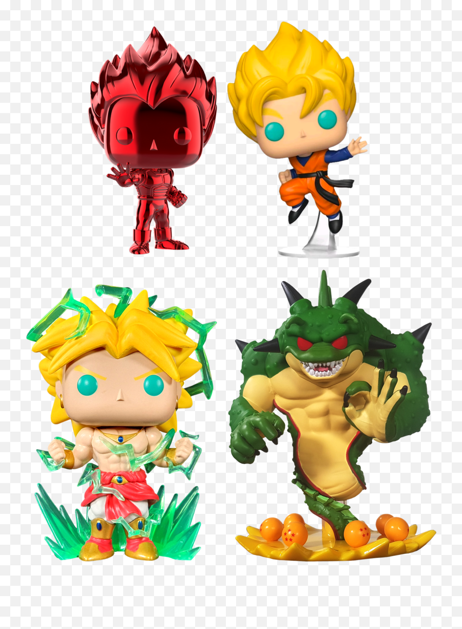 Dragon Ball Z Broly U0026 Porunga Funko Pop Vinyl Bundle Set - Funko Pop Dragon Ball Png,Dragon Ball Super Broly Png