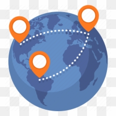 Navigation Pin Route World Map Icon - Download Iconfinder Map Location Globe png