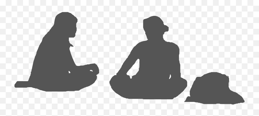 Clipart Black And White Stock Images - Sitting Human Silhouette Png,People Sitting Png