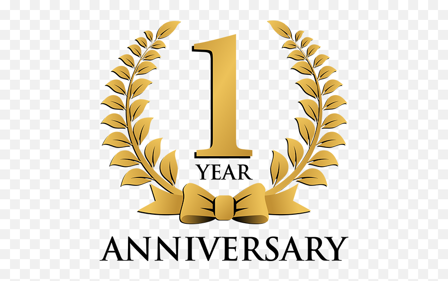 One Year Anniversary Png - 1st Anniversary Logo Png,Anniversary Png