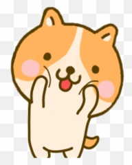 Cuteeee Interesting Cute Kawaii Corgi - Transparent Background Animal Clipart Png,Animal Clipart Png