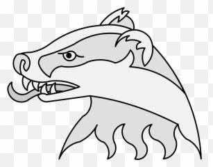 Badger - Traceable Heraldic Art Badger Coat Of Arms Transparent Png,Badger Png