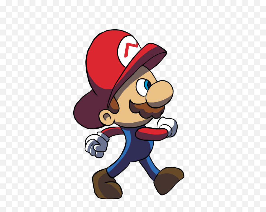 Mario Walking Gif Png - 404x637 Png Clipart Download Animated Walking Character Png,Mario Transparent Png