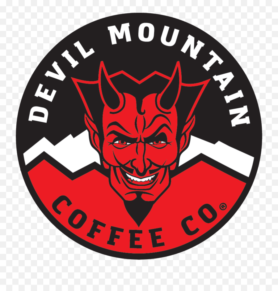 Fuel Up With Devil Mountain Coffee - Emblem Png,Devil Logo