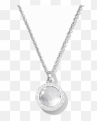 Ippolita Sterling Stella Mini Lollipop Pendant Necklace With Clear Quartz And Diamonds - Pendant Png,Lollipop Transparent