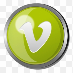 Vimeo Round Metal Button - Transparent PNG u0026 SVG vector file Emblem