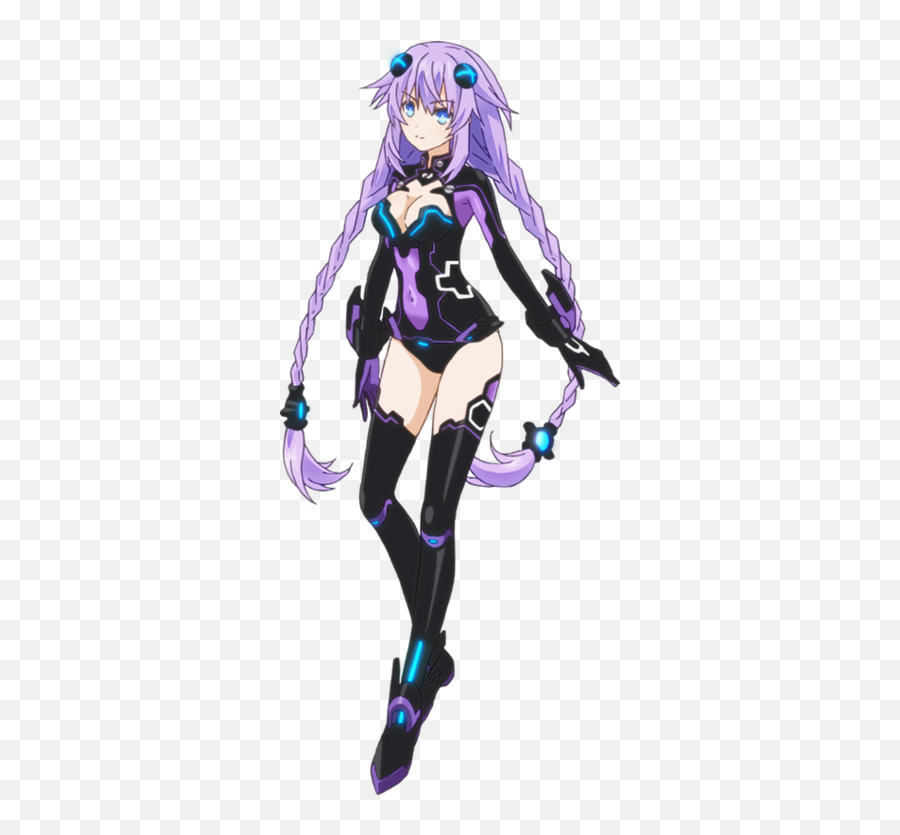 Neptune Canon Animeunbacked0 Character Stats And - Hyperdimension Neptunia The Animation Purple Heart Png,Anime Heart Png