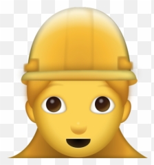 Girl Worker Emoji Free Download Ios Emojis - Construction Icon Png