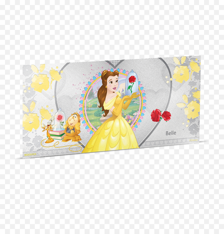 Disney Princess - Belle 5g Silver Coin Note Billet Disneyland Princesse Png,Belle Transparent