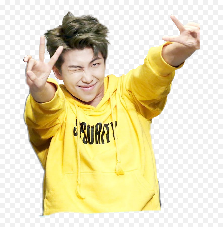 Download Bts Rap Monster Png - Yellow Namjoon No Background Rap Monster Png Bts,Monster Transparent Background