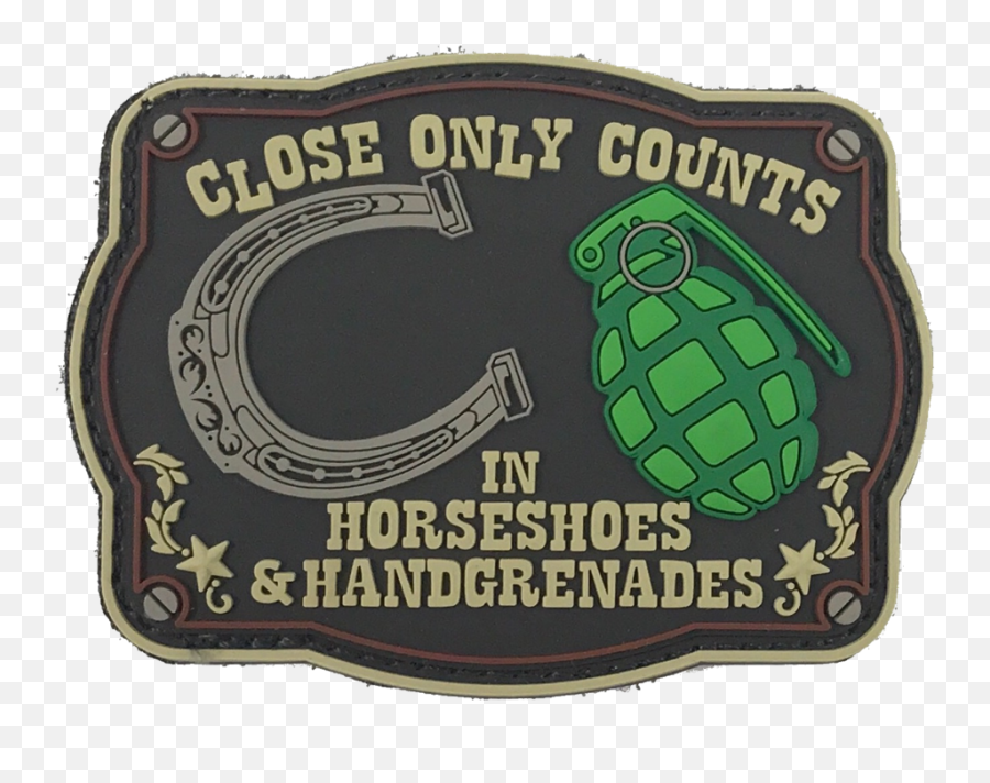 Horseshoes U0026 Hand Grenades - Patch Close Hand Grenades Horseshoes Png,Hand Grenade Png