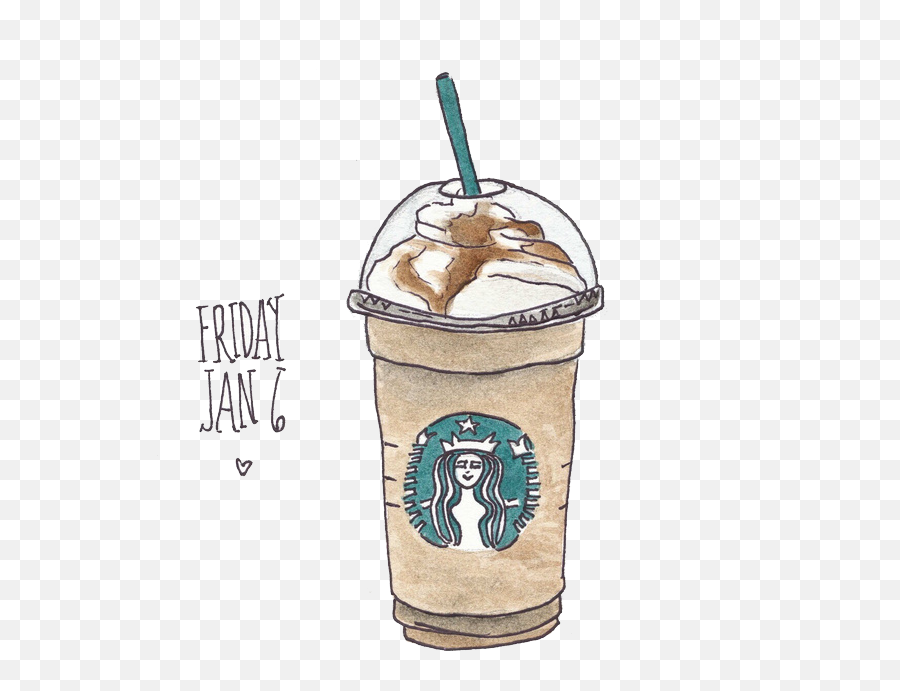 Iced Coffee Starbucks Hot Chocolate - Starbucks Cups Drawing Png,Iced Coffee Png