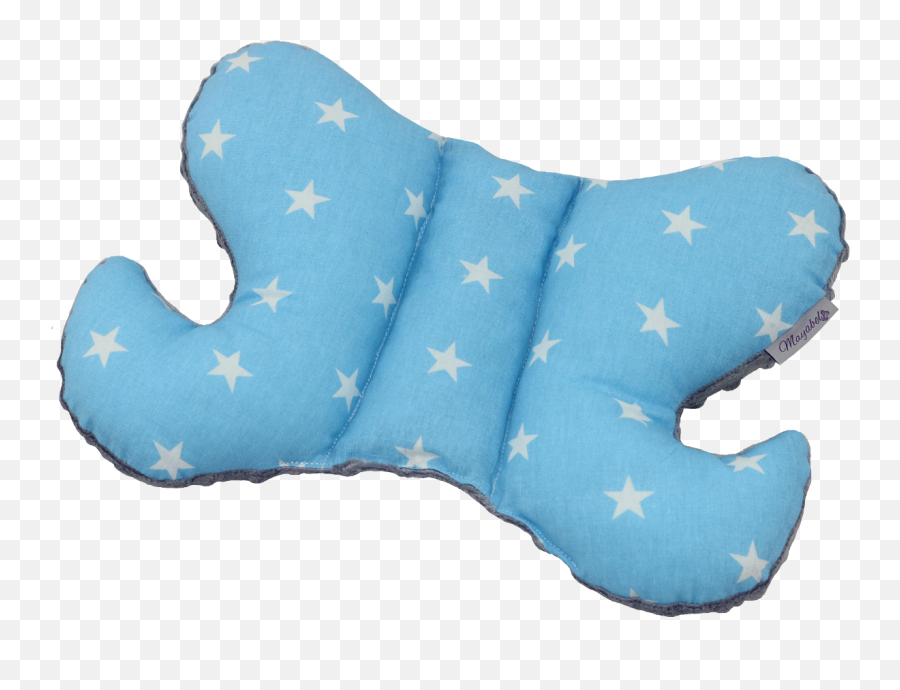 Anti - Shake Travel Pillow Butterfly Blue Stars U0026 Gray Minky 1 Png,Blue Stars Png