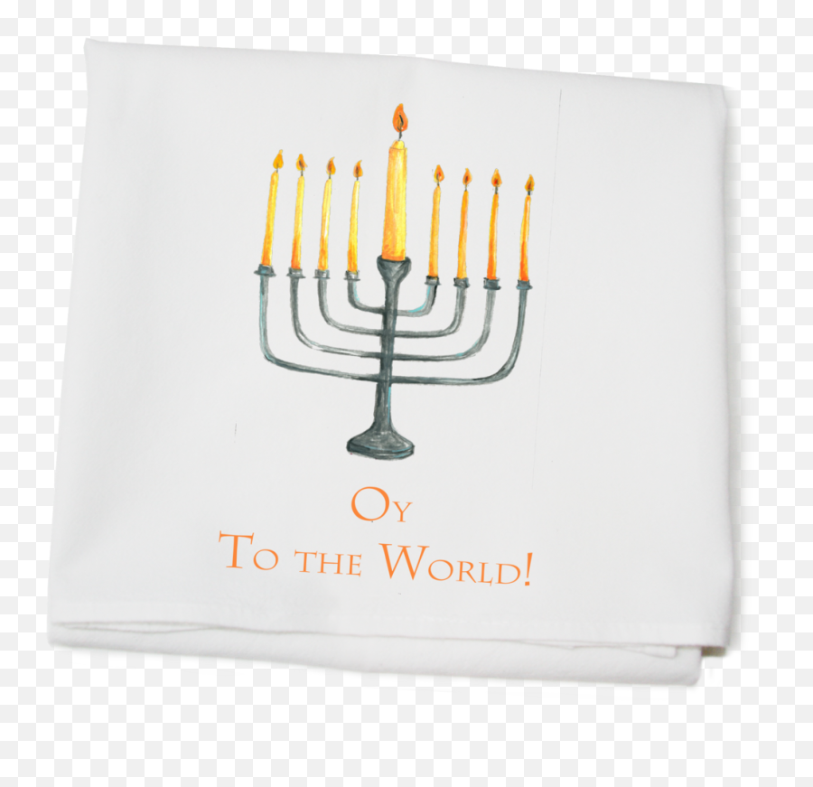 Download Menorah Flour Sack Towel - Hanukkah Full Size Png Hanukkah,Hanukkah Png