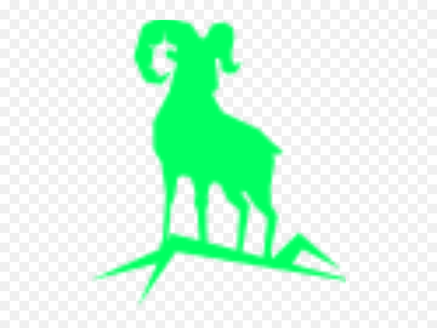Graphic Mountain Goat Clipart Png Download - Silhouette Of Mountain Goat Clip Art,Mountain Silhouette Png