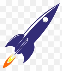 Rocket Ship Png Transparent Background - Blue