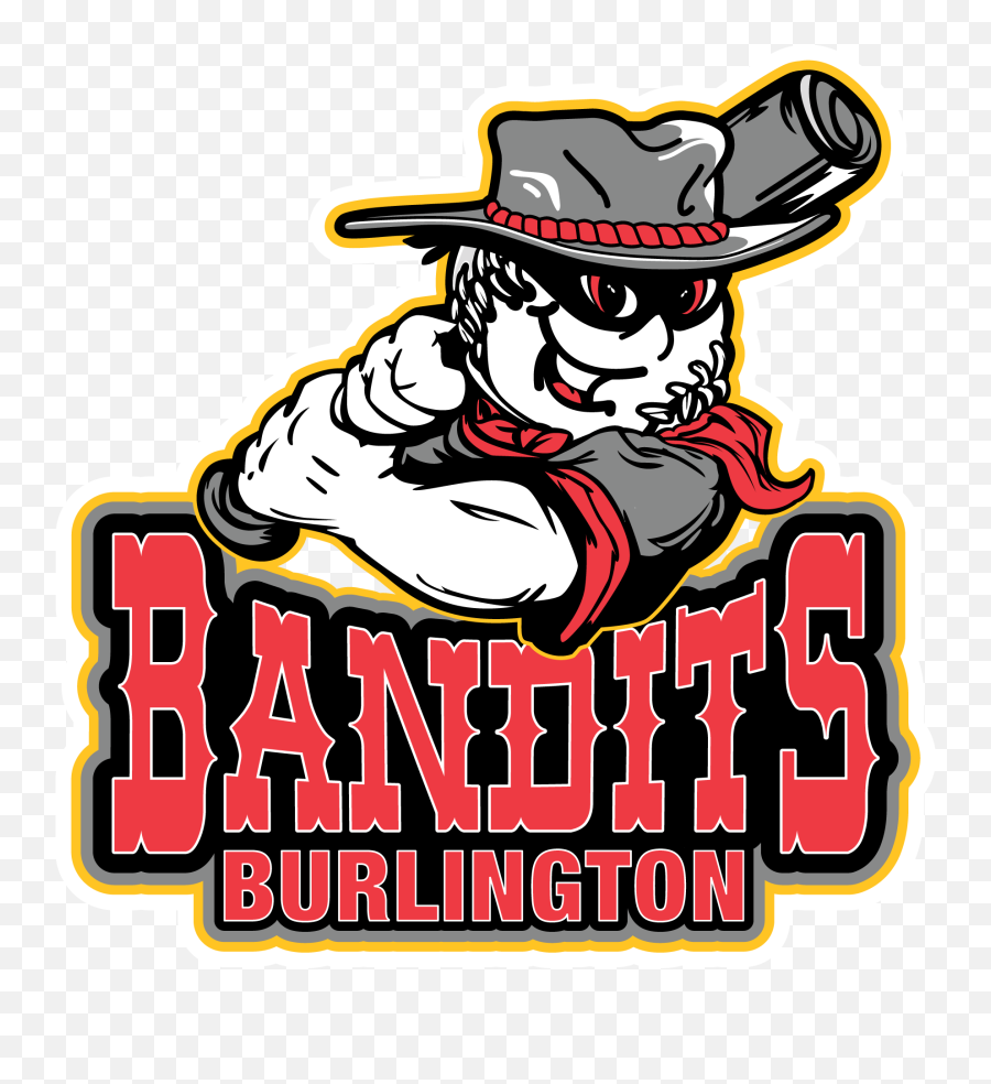 Logo Bandits Transparent Cartoon - Burlington Bandits Logo Png,Bandit Logo