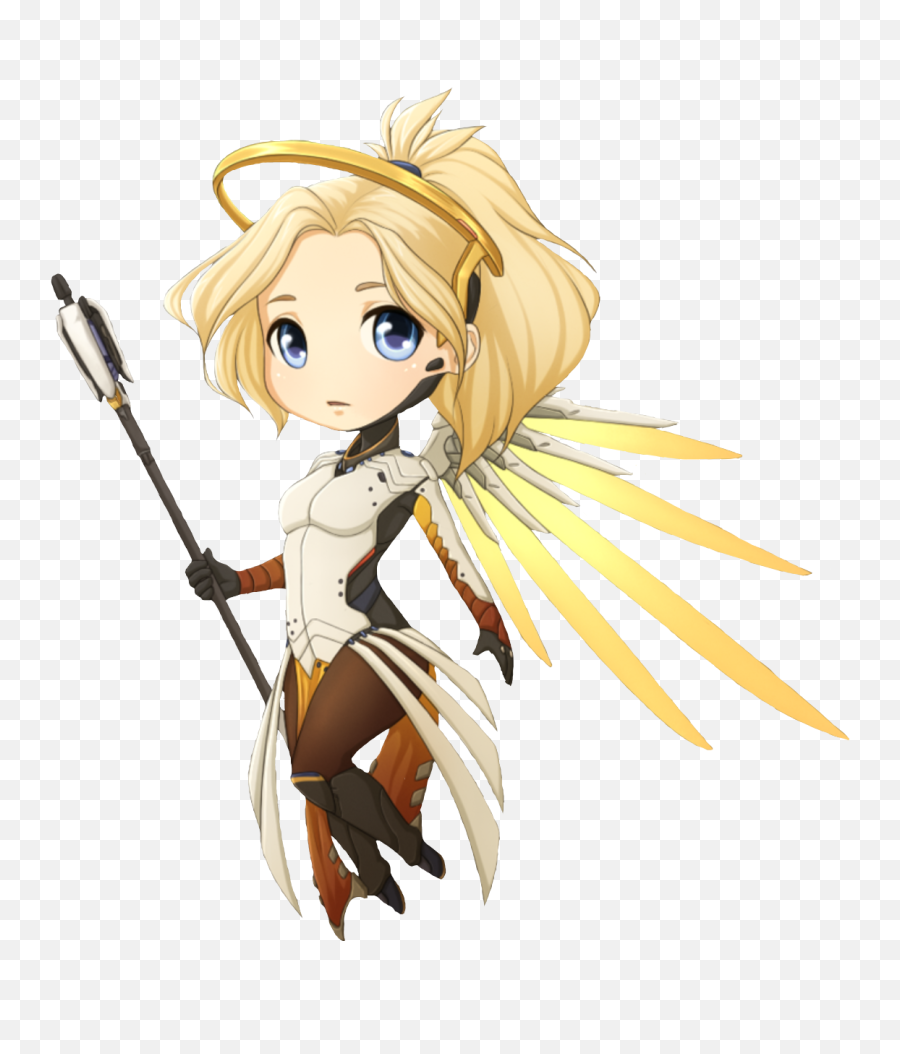 Download Freetoedit Overwatch Mercy Cute Art Pictures Png - Mercy Anime Cute Overwatch,Mercy Overwatch Png