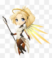 Download Freetoedit Overwatch Mercy Cute Art Pictures Png - Mercy Anime Cute Overwatch,Mercy Overwatch Png