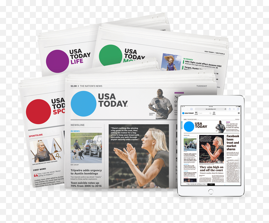 Usa Today - Usa Today Print Edition Png,Usa Today Logo Png