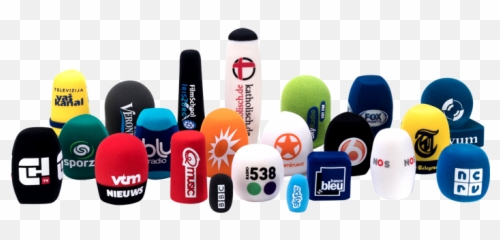 Plopkappennl Foam Printed Microphone Windshields - Radio 538 png