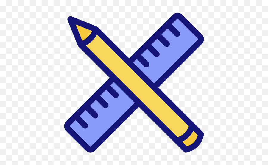 Pencil And Ruler Icon - Ruler Icon Png,Ruler Icon