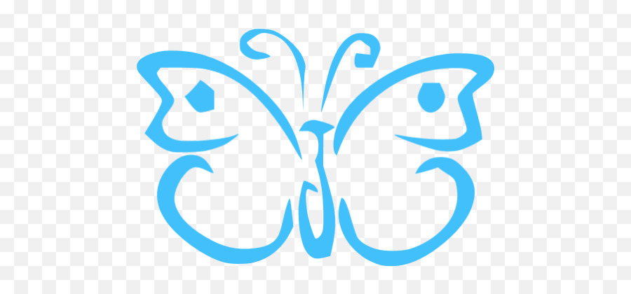 Caribbean Blue Butterfly 7 Icon - Girly Png,Butterfly Icon Image Girly