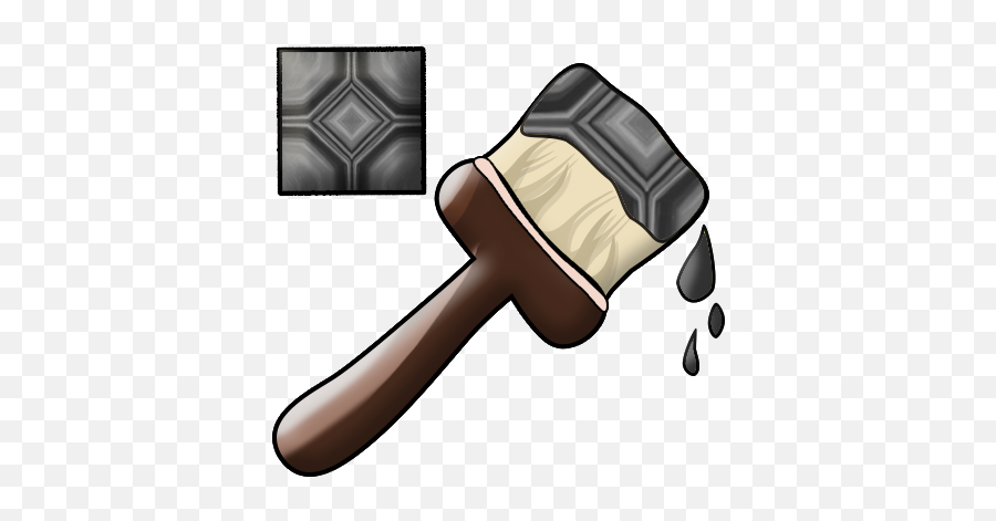Stone Tile Paintbrush Garden Paws Wiki Fandom - Hammer Png,Icon Stone And Tile