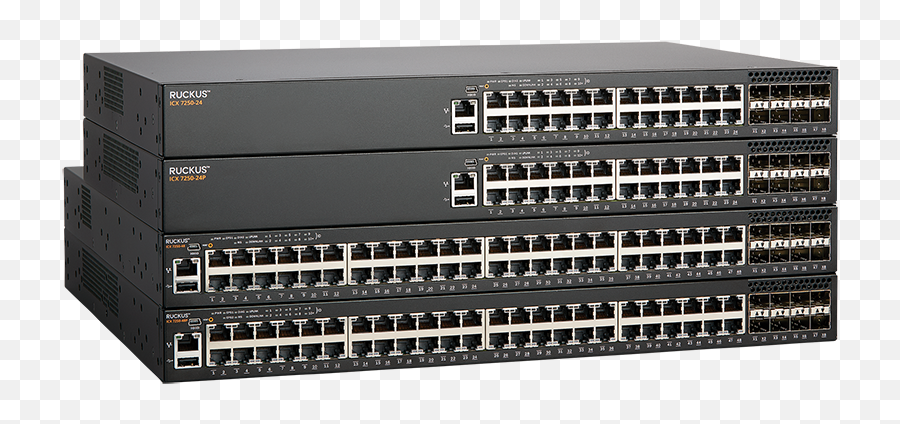 Icx7250 Ruckus Icx 7250 Switches Commscope - Brocade Fws624g Poe Png,Switch Icon For Visio