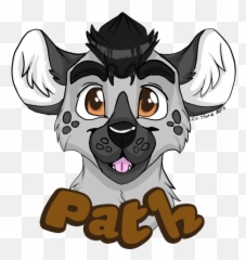 Download Gifty Path Hyena Headshot Badge - PNG Image Base For Furry