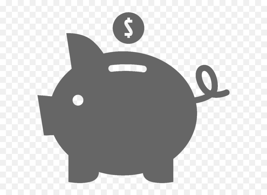 Protect Boat Value - Piggy Bank Icon Black Full Size Png Transparent Black Piggy Bank,Piggy Icon