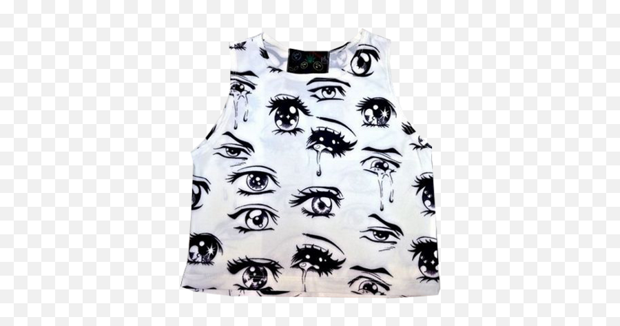 Anime Eyes Crop Top Sold By Cutexzp - Anime Eye Crop Top Png,Anime Eyes Transparent