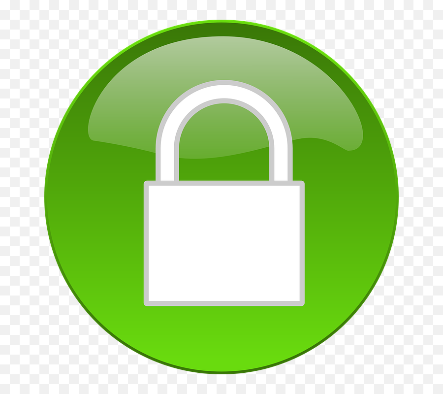 Green Lock Icon Png - Clip Art Library Digital Citizenship Passwords,Padlock Icon Vector