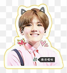 Download Hd Kpop Exo Baekhyun Cute Smentfreetoedit - Exo Baekhyun Stickers Png,Baekhyun Png