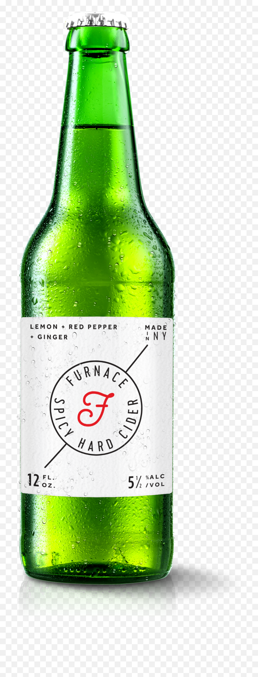 Download A Large Image Of Furnace Cider Bottle And - Bottle Glass Bottle Png,Broken Bottle Png
