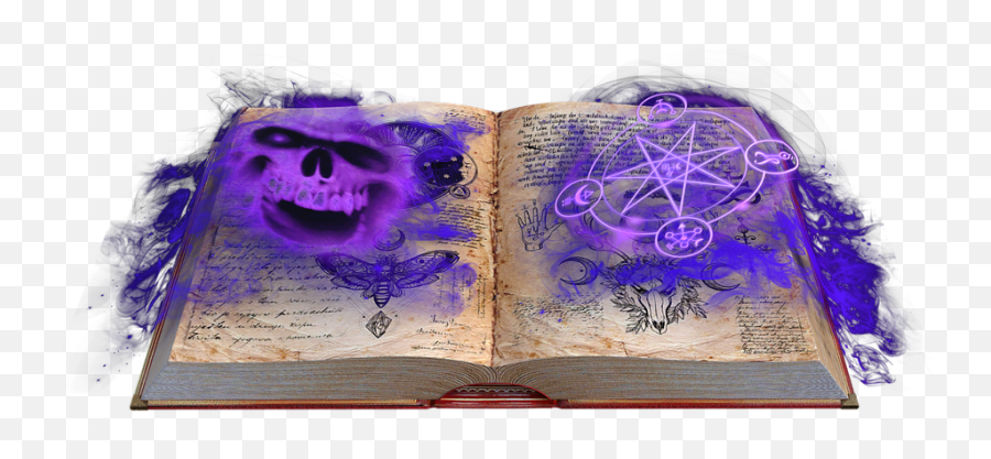 Book Mysticism Magic - Purple Magic Book Png,Magic Book Png