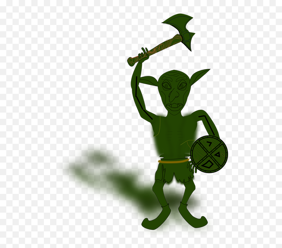 Goblin Gnome Dwarf - Free Vector Graphic On Pixabay Goblin With Axe Png,Green Goblin Png