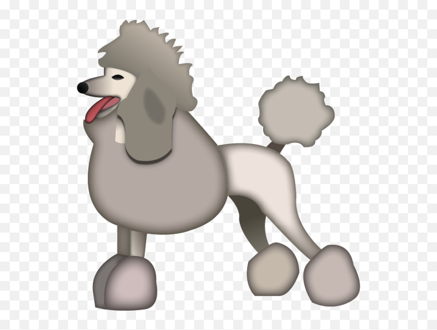Download Poodle Dog Emoji - Poodle Emoji Png,Dog Emoji Png