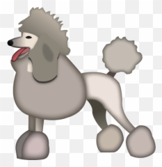 Download Poodle Dog Emoji - Poodle Emoji Png,Dog Emoji Png